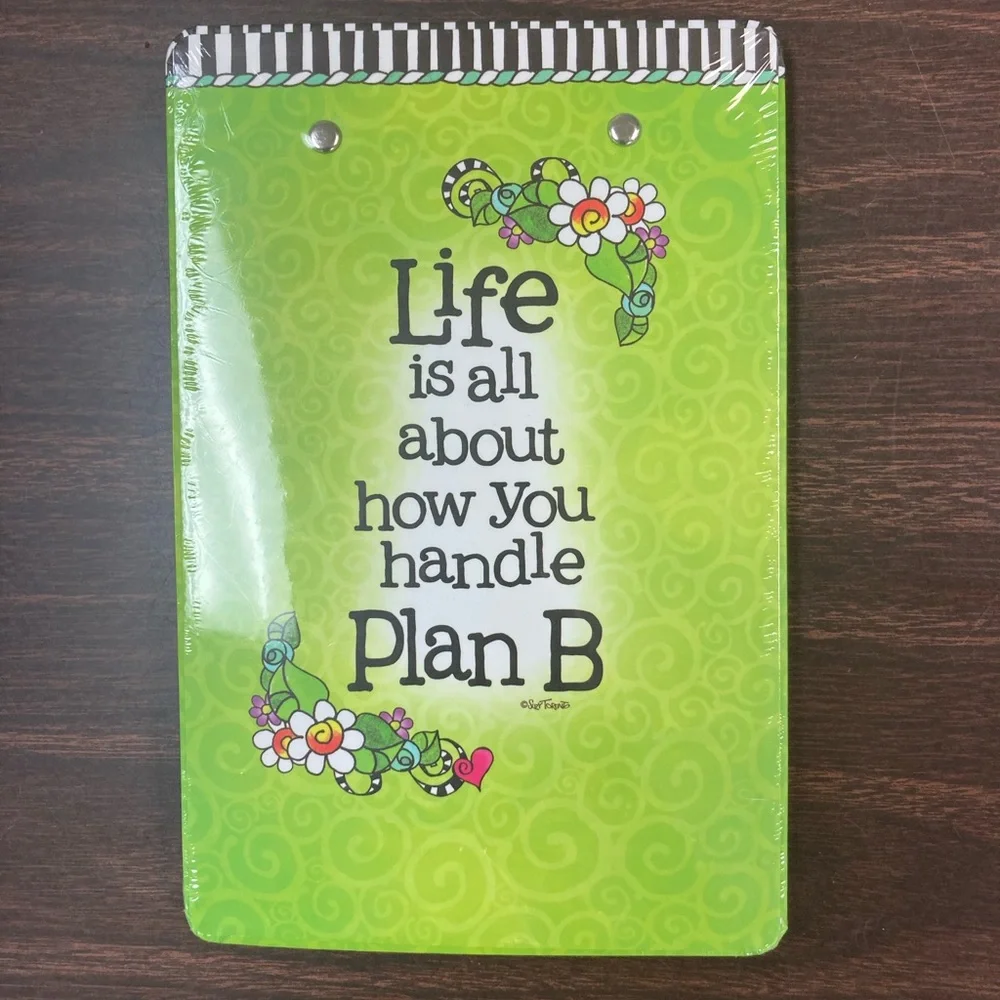 Cute clipboard with pad and pen